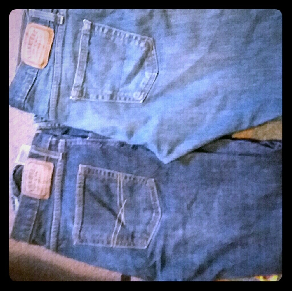 2 pairs of signature jeans.